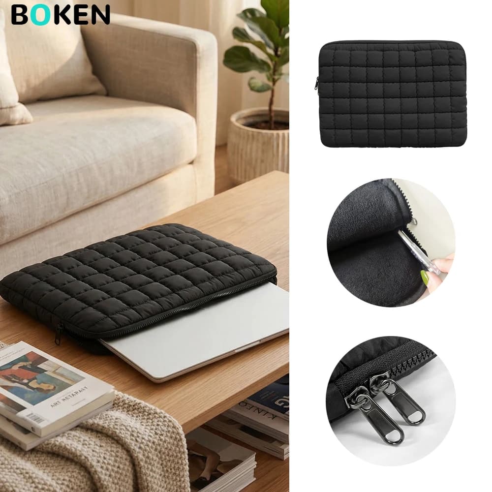 Custodia Morbida e Imbottita per Laptop 13-14 Pollici per MacBook Air/Pro, Samsung, Lenovo, Dell, Custodia Protettiva Portatile