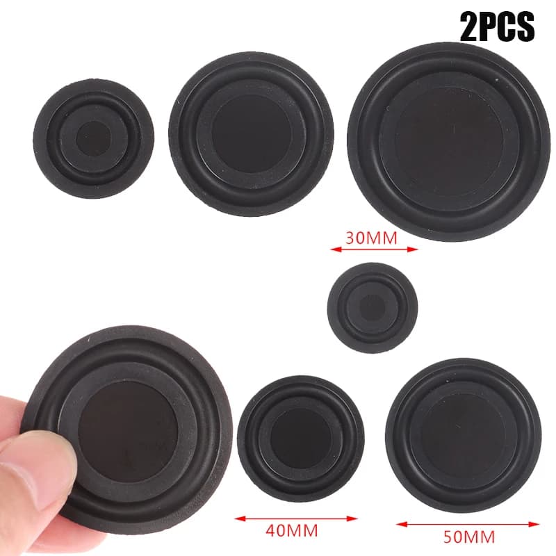 Membrana vibrante per woofer piastra passiva per radiatore basso in gomma 2 pezzi 30MM 40MM 50MM