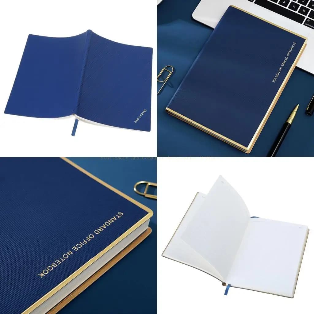 Retro Notebook PU Leather Cover Notepad Lined Page 128 Sheets Writing Journal Notebook Diary School Office Stationery