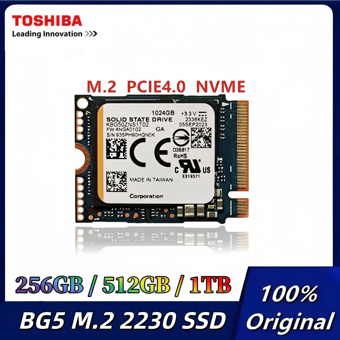 SSD Toshiba BG5 M.2 2230 Originale 1TB 512GB 256GB NVMe PCIE4.0 Unità a Stato Solido per Desktop Laptop SteamDeck Surface