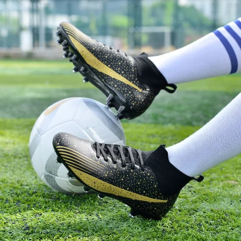 Mens Soccer Shoes Non-slip Football Shoes Cleats Professional Artificial Grassland Training Football Sneakers for Youth
