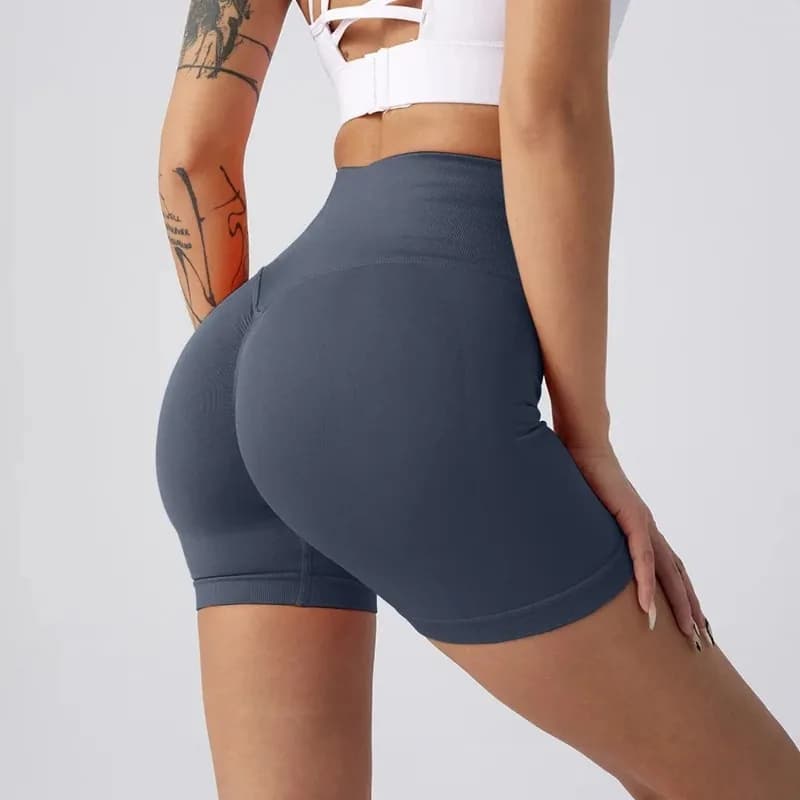 Pantaloncini Sportivi Estivi a Vita Alta da Donna, Shorts Modellanti per Fitness e Yoga, Pantaloncini da Palestra Senza Cuciture, Leggings da Ciclismo