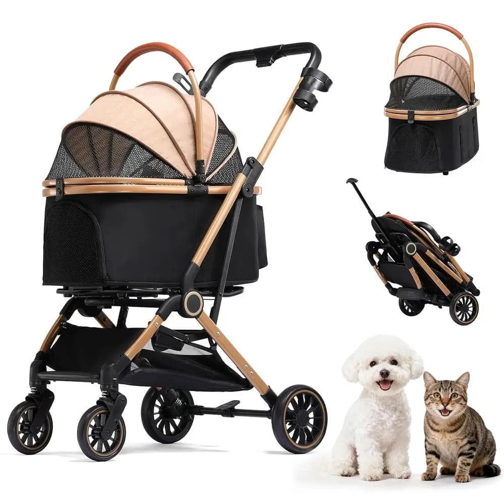 Passeggino per cani e gatti di piccola e media taglia,