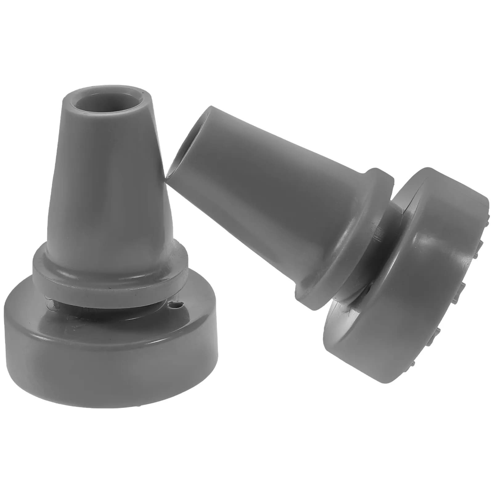 2 Pezzi Puntali in Gomma Antiscivolo per Bastoni da Trekking, Accessori per Alpenstock, Protezione 19mm, Grigio