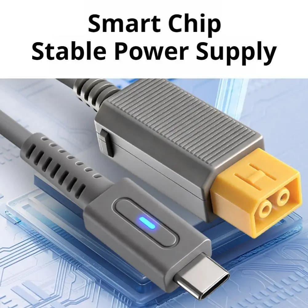 PD charging cable 1,8 m type C 45W for Wii U console, USB C power cable for Nintendo Wii U, charging cable for game console.