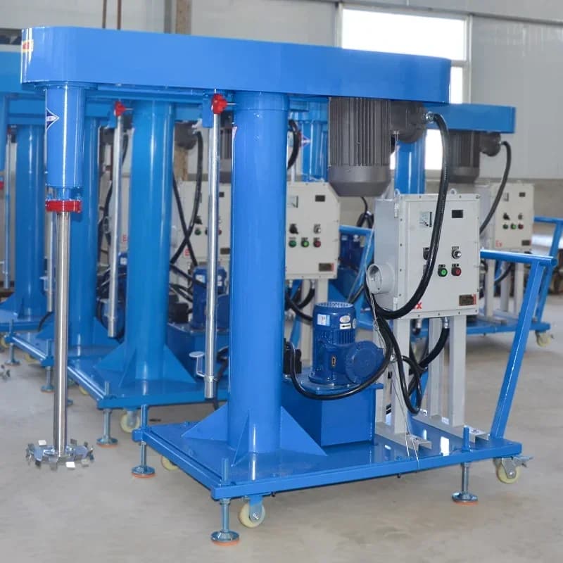 7.5kwKW Ex-proof High Speed Disperser Paint Mixer Ink Dissolver Acrylic Coatings Dispersion Mixer 500L Paint Mixing Machine