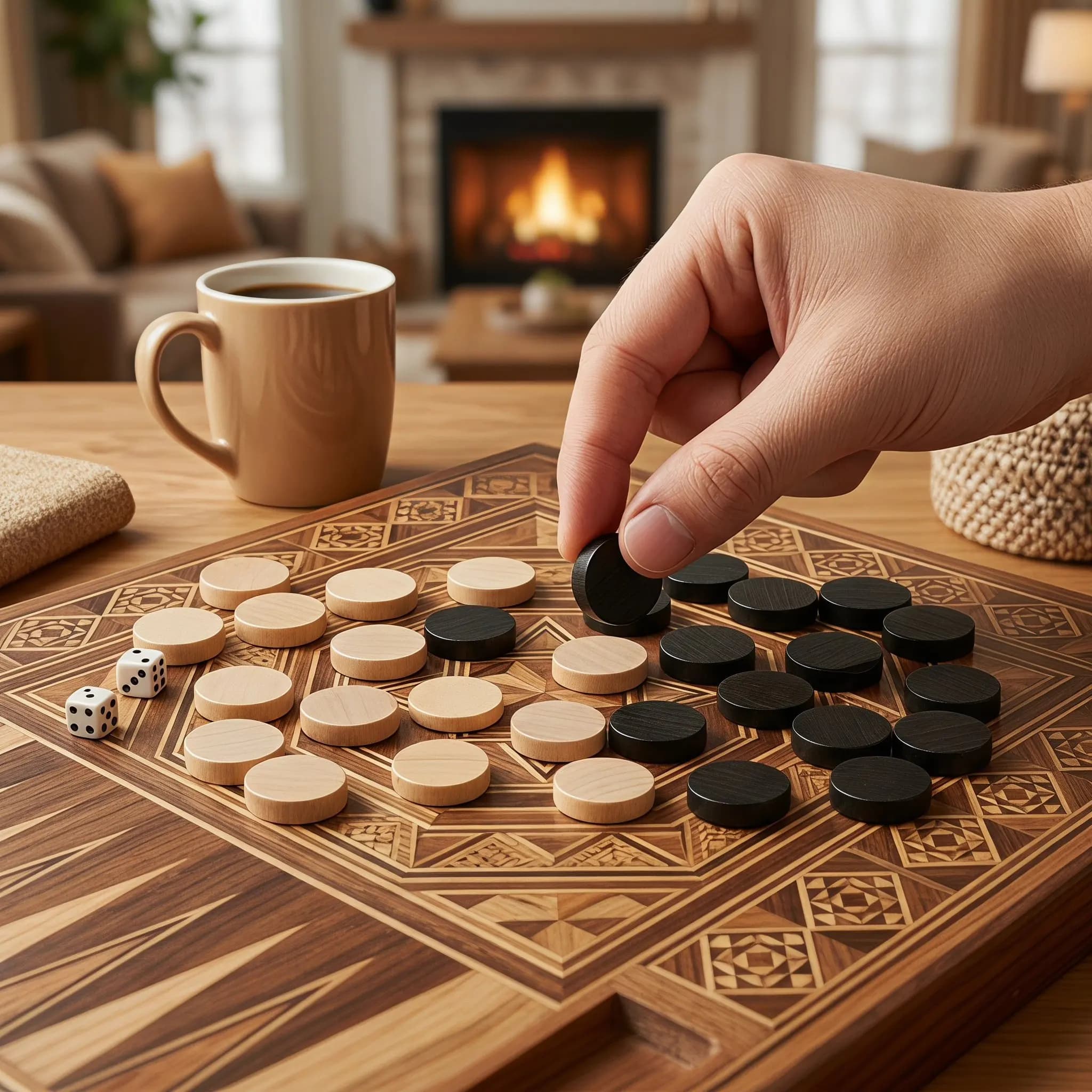 30Pcs Wooden Chess Pieces Checkers Backgammon Game Pieces Board Game Accessories Replacement Set for Learning Playing Storage