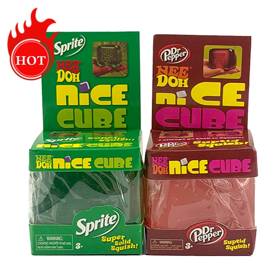 Cubo Squishy Nee Doh di Tendenza, Giocattolo Morbido Antistress, Giocattolo Sensoriale NeeDoh per Bambini e Adulti
