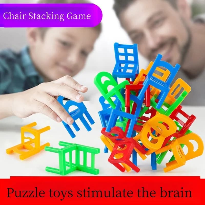 Gioco di Puzzle 3D, Gioco Strategico di Abilità, Sedia Bilanciata, Gioco Interattivo Familiare, Educazione Precoce, Gioco di Logica e Illuminazione