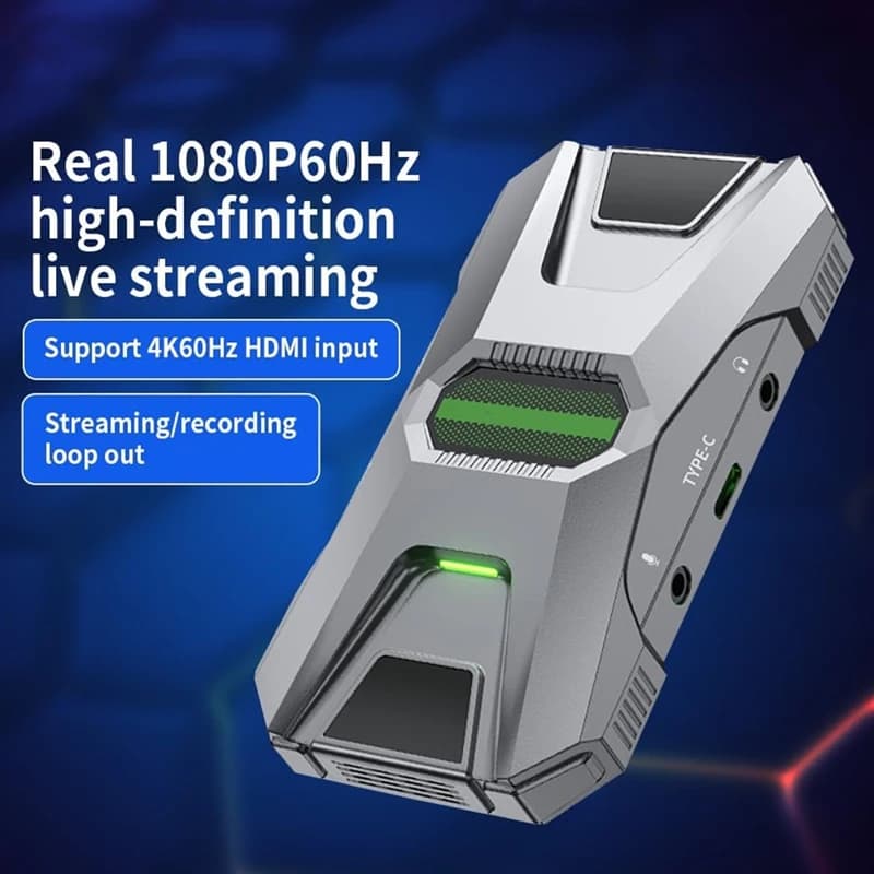 Scheda di acquisizione USB 3.0, registrazione di videogiochi Full HD 1080P 60 FPS e streaming live Funziona per /Switch/fotocamera/PC/OBS-A86Z