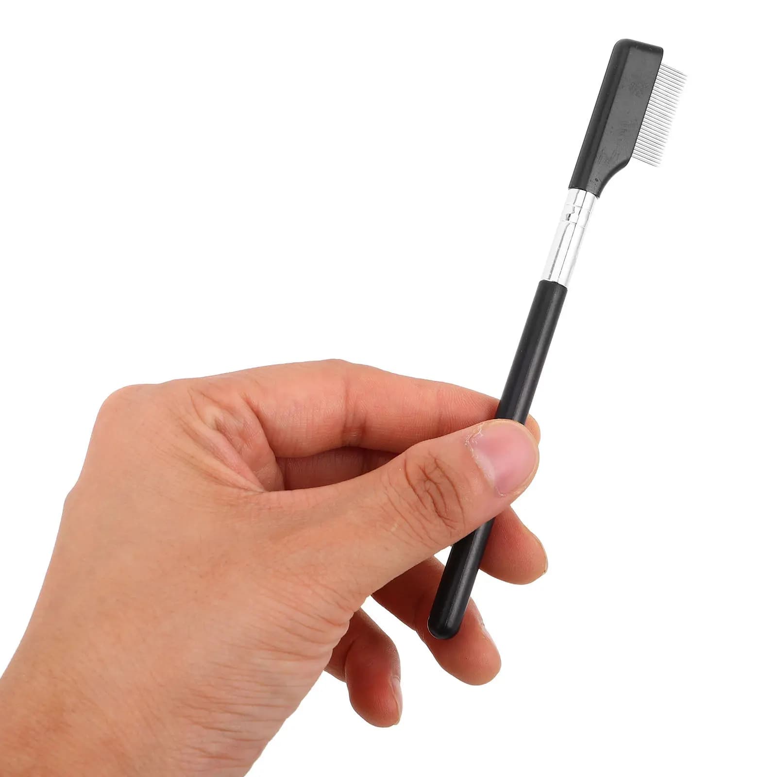 Set di 6 Pettini in Metallo per Ciglia, Strumento Separatore Ciglia con Denti Fini in Acciaio, Pettine per Styling Ciglia per Rimozione Mascara e Cura delle Ciglia Senza Grumi