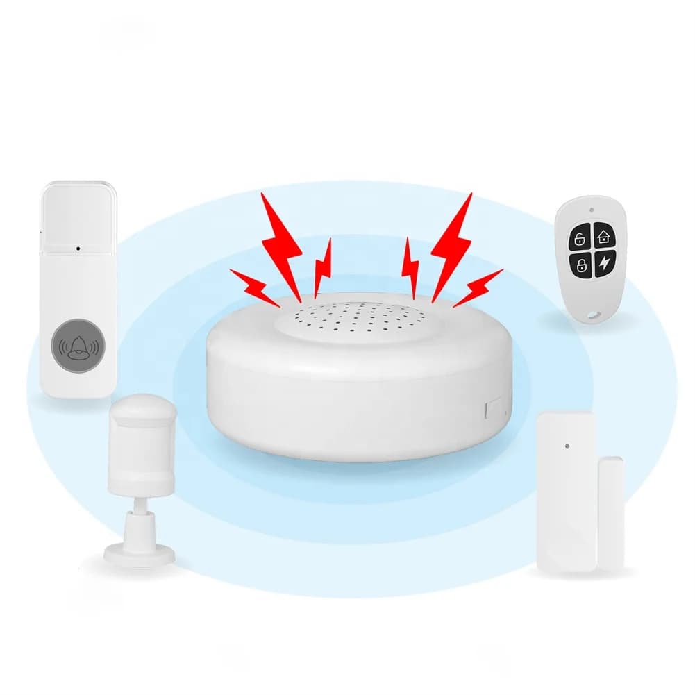 Kit sistema di allarme intelligente per la sicurezza domestica WIFI touch wireless con sensore di movimento PIR Sensore porta