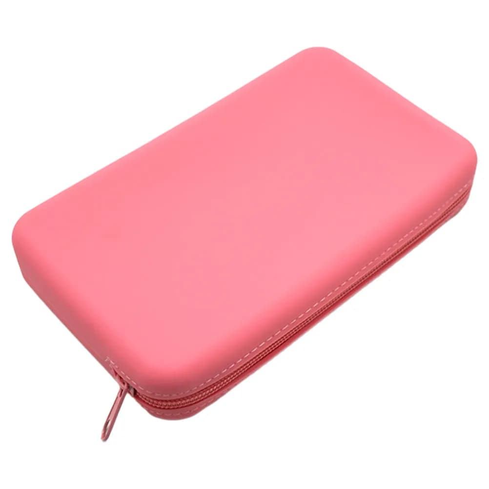 Silicone Makeup Brush Bag, Small Travel Laptop Case with Hinge, Women Cosmetic Organizer