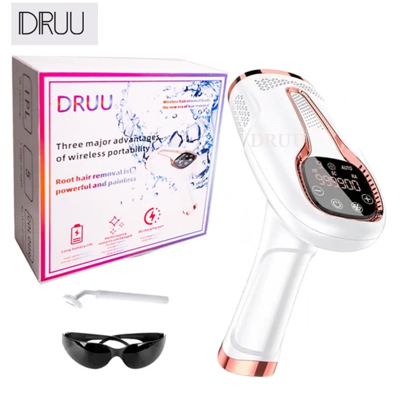 Epilatore Laser IPL 999999 Flashes per Donne, Dispositivo per Rimozione Peli Indolore ad Uso Domestico, Epilatore Elettrico per Zona Bikini, Dropshipping