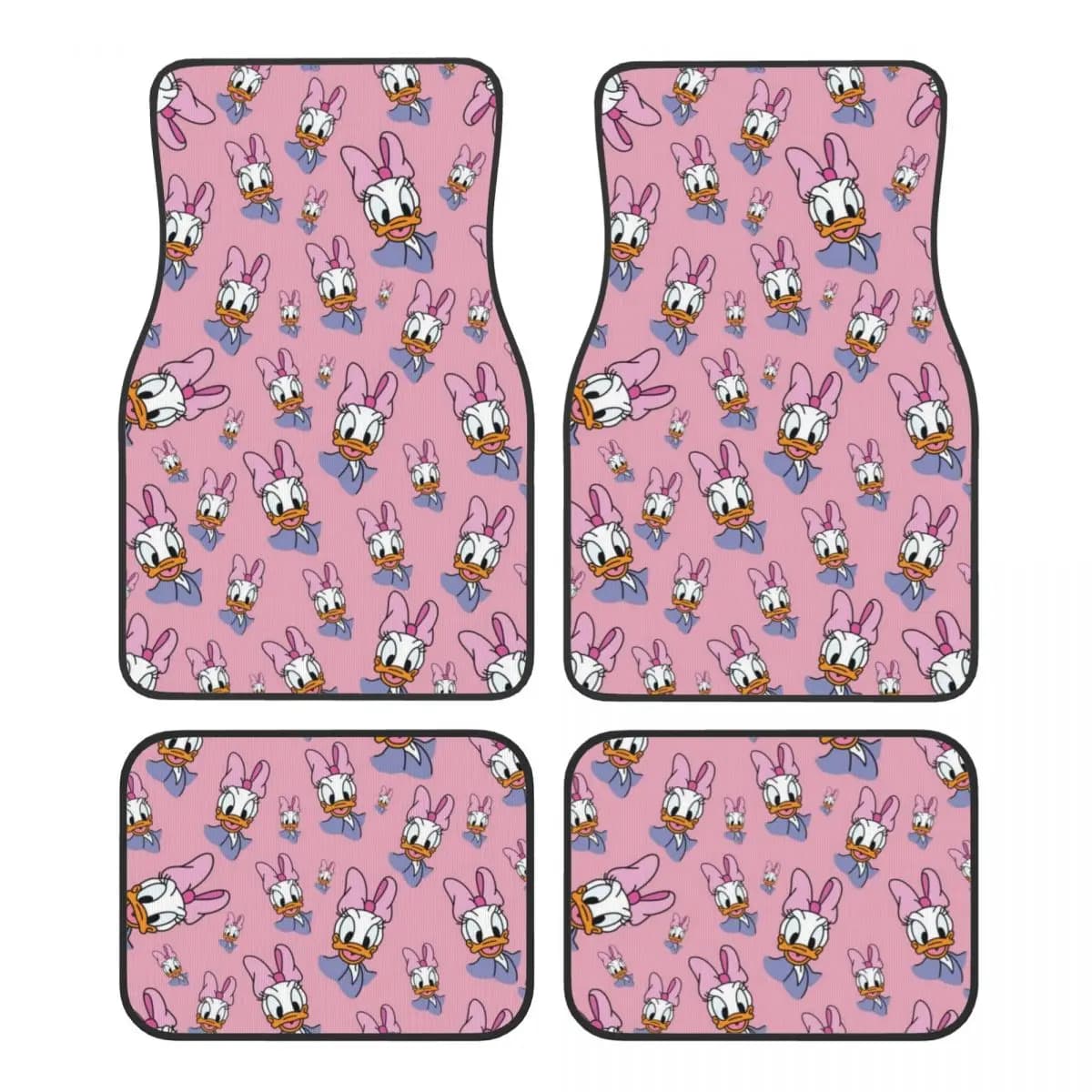 Tappetini per auto Daisy Duck Set di 4 tappetini per auto universali antiscivolo adatti per furgoni SUV