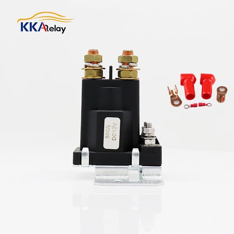 Relè automobilistico KKA-F500 500A 12V/24V, relè di avviamento per auto ad alta corrente per avviamento di potenza e preriscaldamento