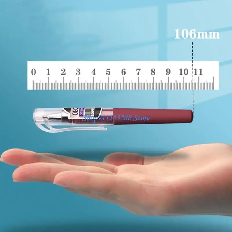 G88D 5 pezzi mini penna gel 0,5 mm inchiostri neri penna gel tascabile asciugatura rapida per journaling