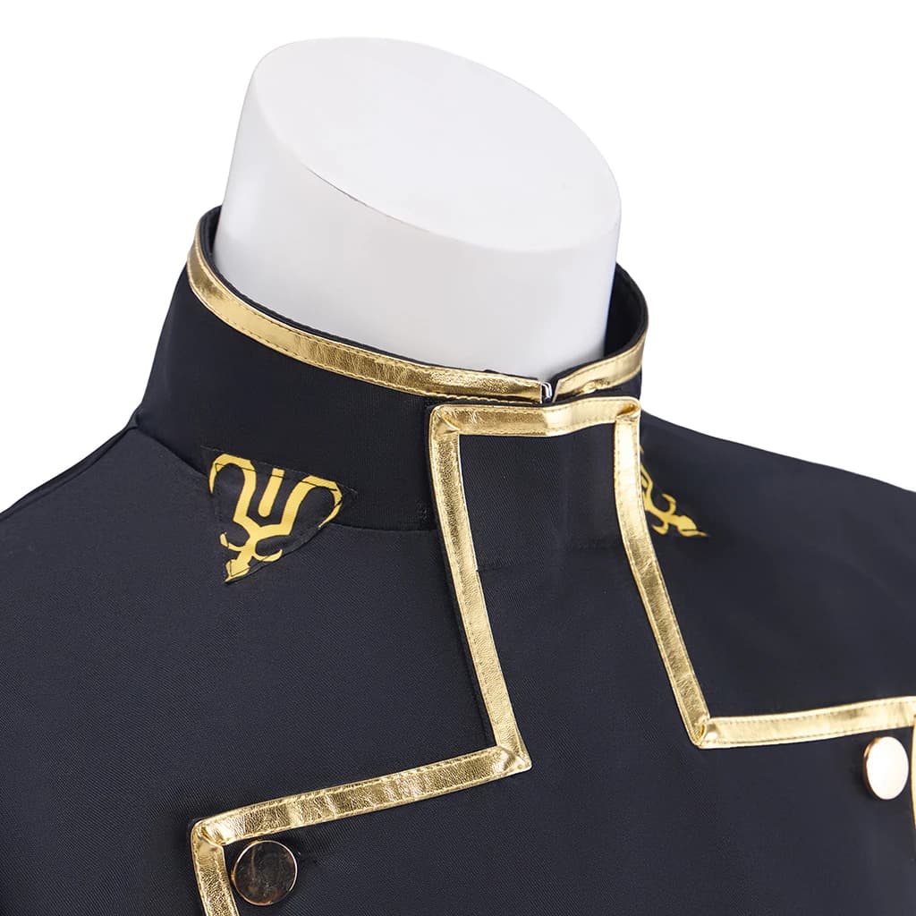 Lelouch Lamperouge Cosplay Costume Men Black Jacket Pants Suit Uniform Halloween Outfit