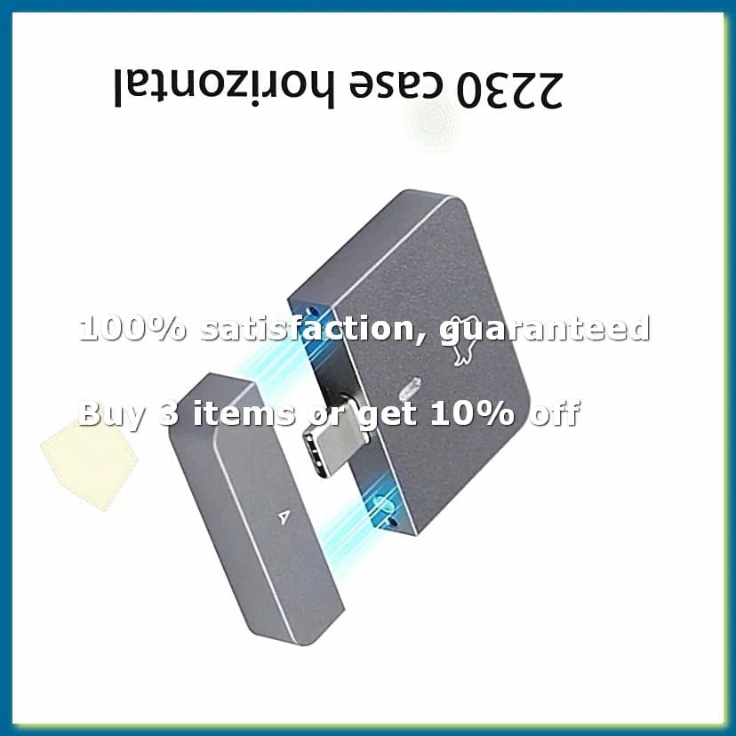 M.2 NVMe 2230 SSD Enclosure USB C Adapter 10Gbps USB3.2 Gen2 External Case Box for M2 2230 NVMe SN740/SN530 520/PM991A A