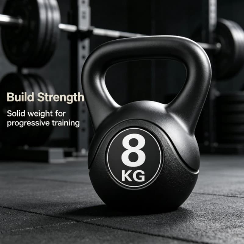 Kettlebell for Home Gym Fitness Strength Training Women Men Muscle Building Non-Slip Grip Workout Equipment Arm Toning