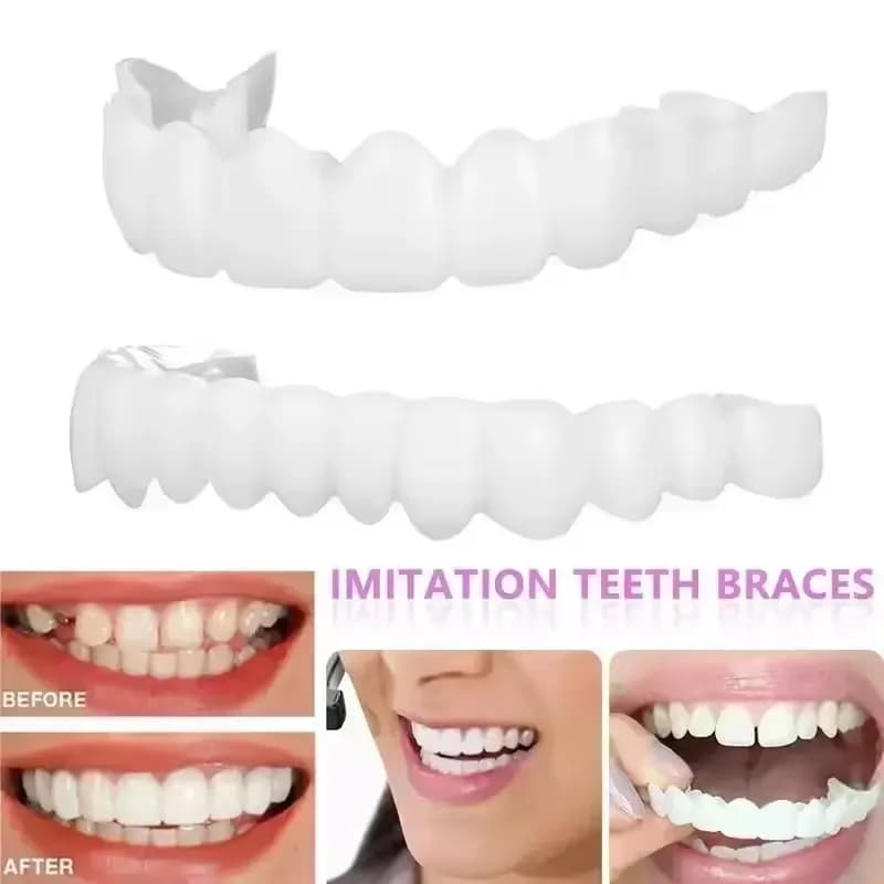 Dental Cover Flexible Silicone for Tooth Whitening, Detachable Dentali Faces for a Perfect Smile, Dental Whitening Devices