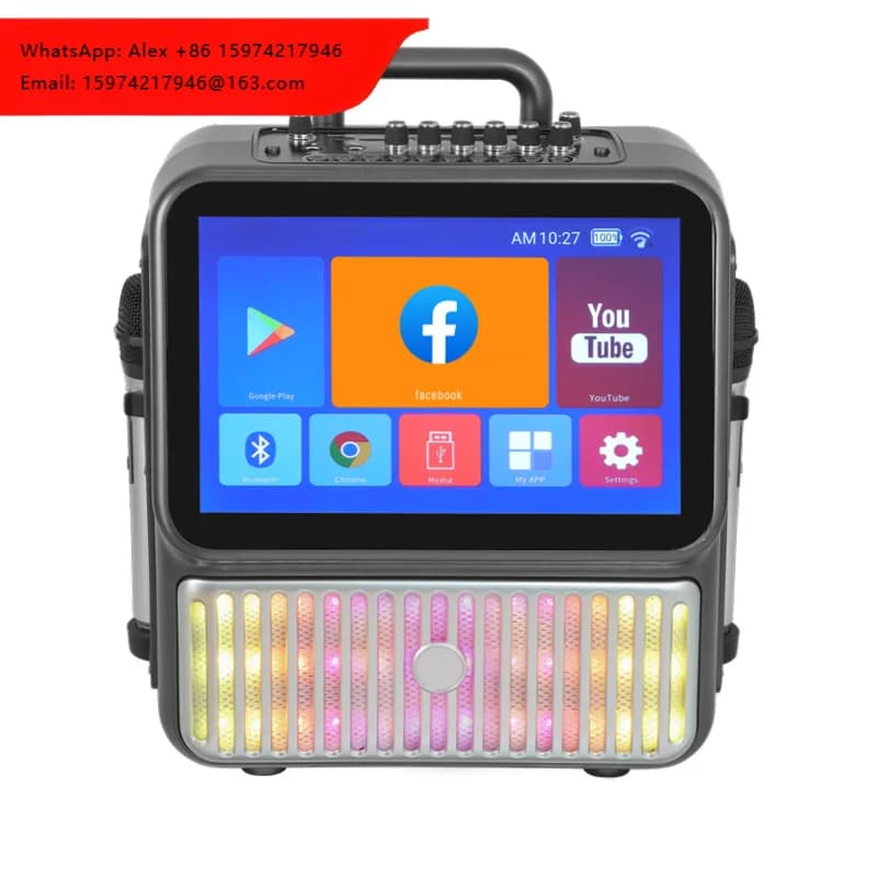 Fashion Karaoke Machine For Adults-with Screen 13.3", 2 Wireless Mics, Professional Karaoke System For Home Party