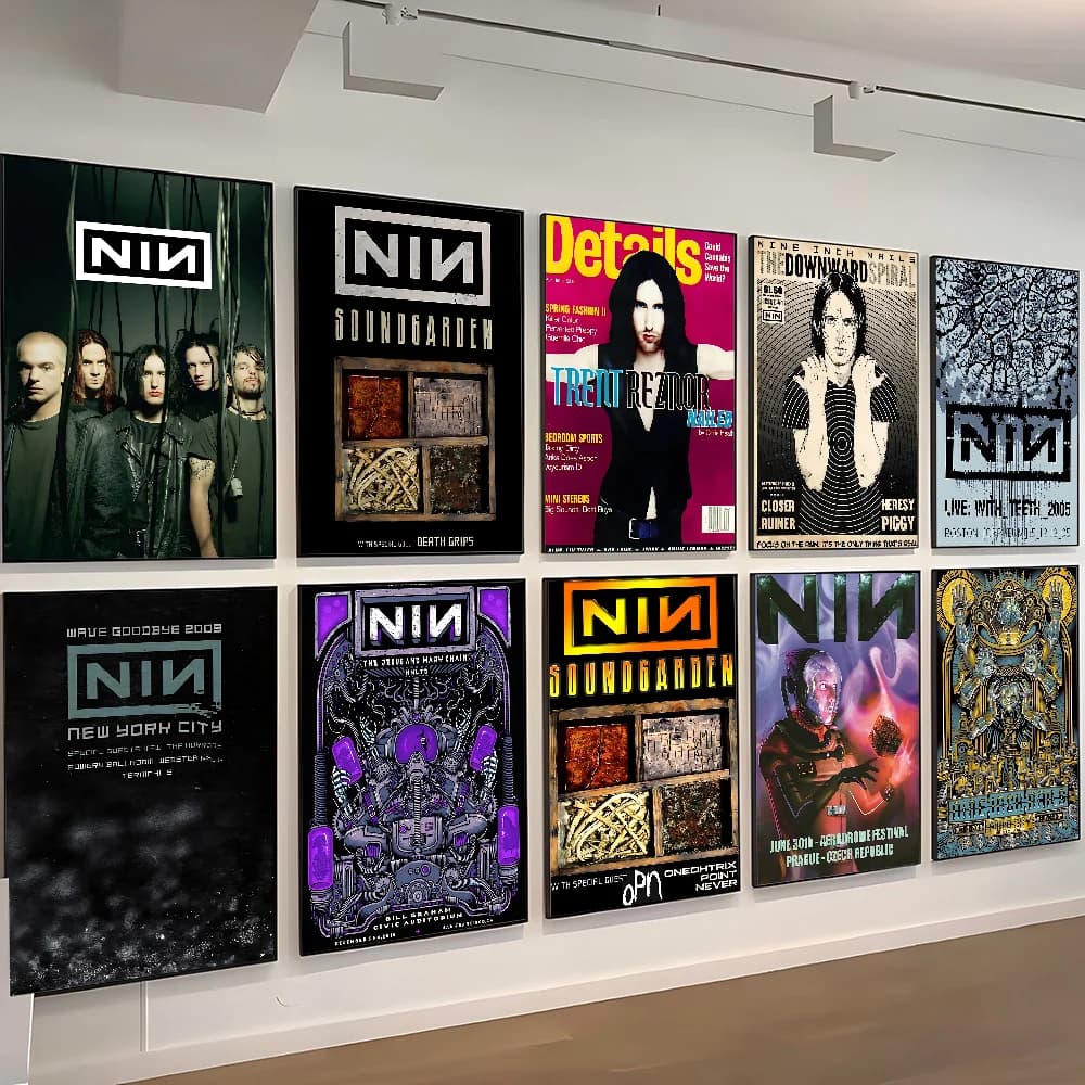 Poster per unghie da nove pollici, casa, soggiorno, camera da letto, bar, caffetteria, decorazione artistica