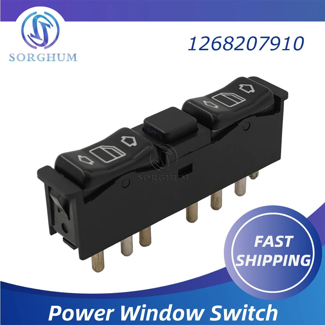 Sorgo 1268207910 muslimelectric Driver Master Window Control Switch Button per Mercedes-Benz 190D Turbo 190E 1984-1993