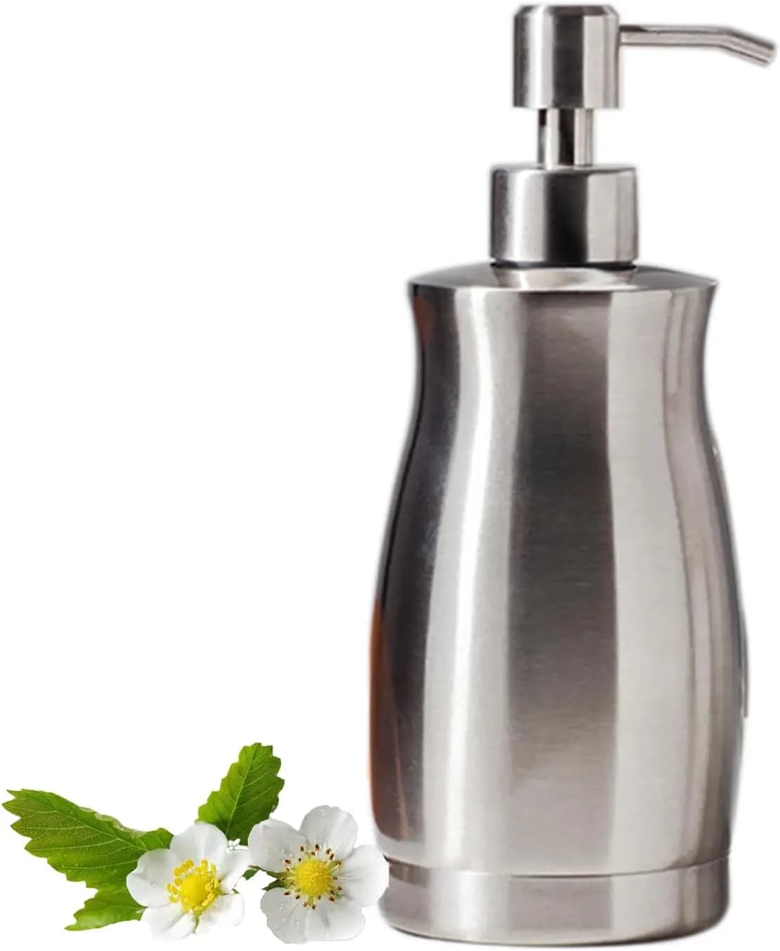 Dispenser di Sapone in Acciaio Inox Spazzolato, 13.5oz, Pompa Antiruggine per Cucina e Bagno