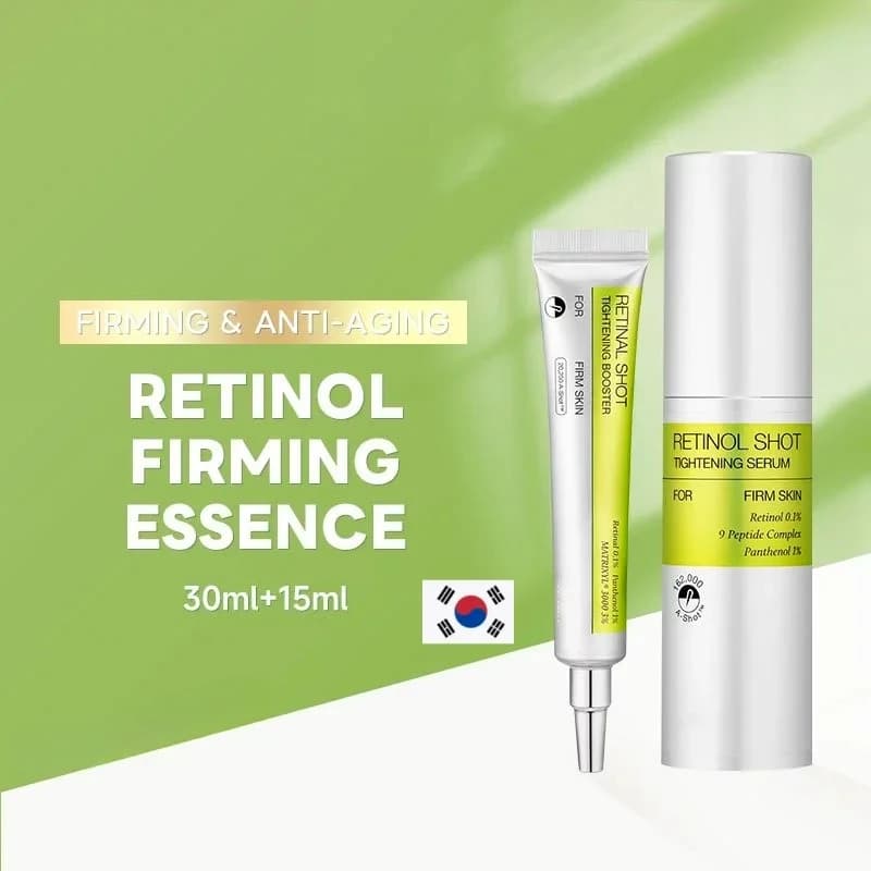 Korean Skincare Retinal Shot Booster Essence Moisturizing and Firming Eye Cream,Face Brightening Retinol Vitamin C Serum 2pcs