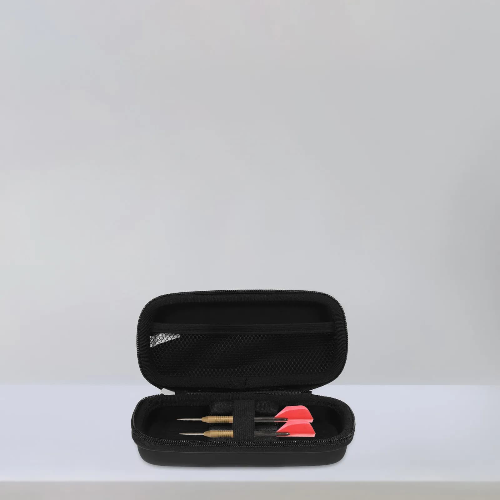 Custodia Premium per Freccette con Scomparti per Punte in Acciaio, Protezione da Viaggio, Custodia Rigida Portatile in EVA e Lega di Zinco