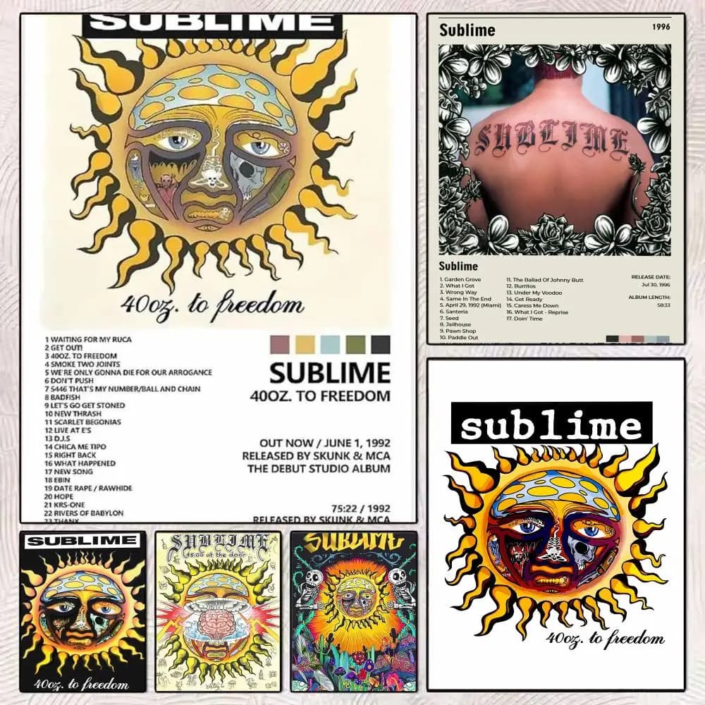 Classic Band S-Sublime Poster PP Wall Decor Posters Celebrity Music Art Prints Bedroom Office Gift