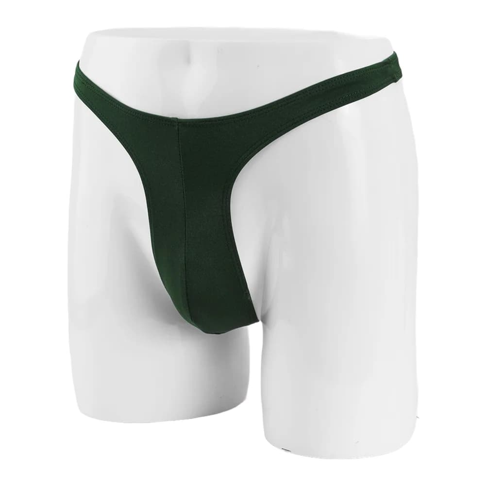 Traceless Fashion Men Panties Bikini Low Waist Underwear T-back Thong Man G-String Comfortable Thin Fabric One Size