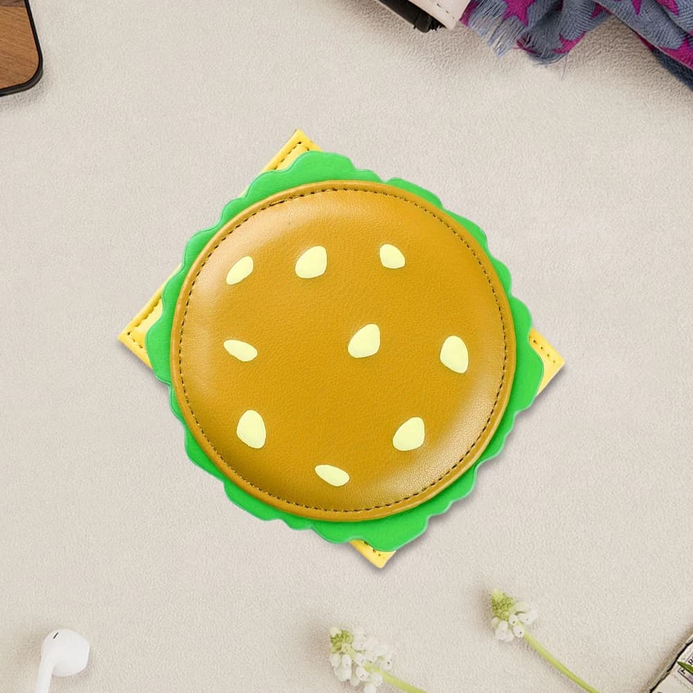 Portafoglio a Forma di Hamburger con Protezione RFID, Porta Carte di Credito Bifold per Donne e Ragazze