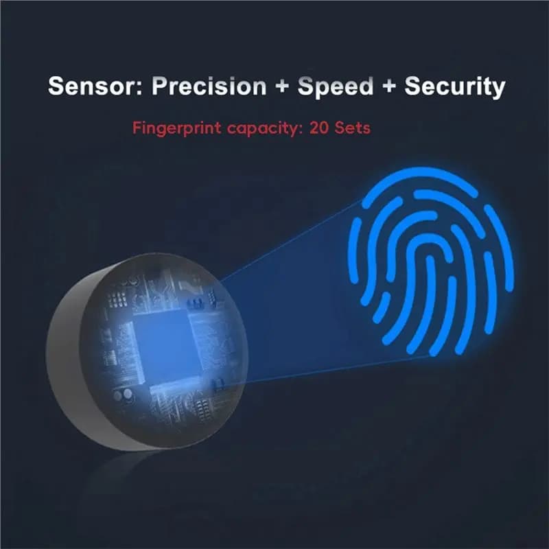 [NEW A09R!】 Tuya BLE Biometric Fingerprint Lock Smart Drawer Lock Cabinet Lock Keyless Drill-Free Installation