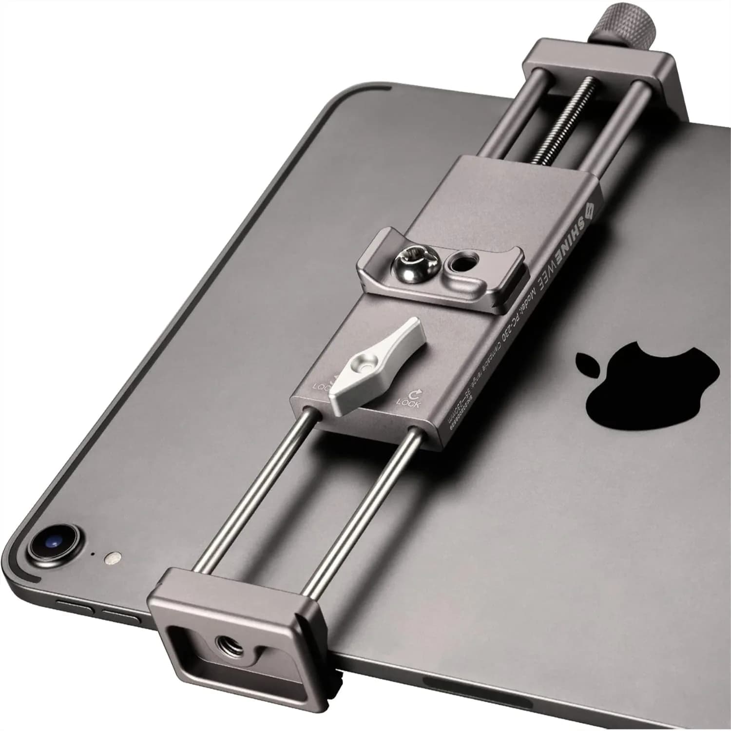 Supporto Universale per Tablet con Vite da 1/4'' e Attacco Arca-Swiss, Morsetto Regolabile per iPad Mini/Air/Pro