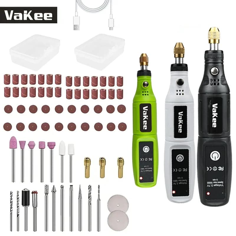 Mini Electric Drill USB Rechargeable Cordless Engraving Pen Dremel Tools Rotary Tool Cordless Hand Drill Mini Polisher for Hand