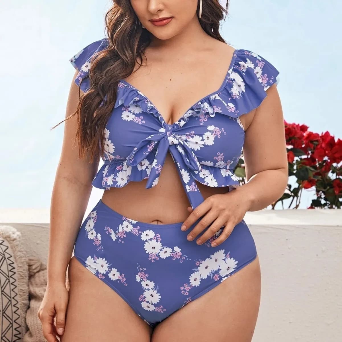Nuovo Costume da Bagno Due Pezzi da Donna con Spalline, Taglie Forti, Stampa, Abito Estivo Elegante Casual Y2K per Feste Autunnali 2026