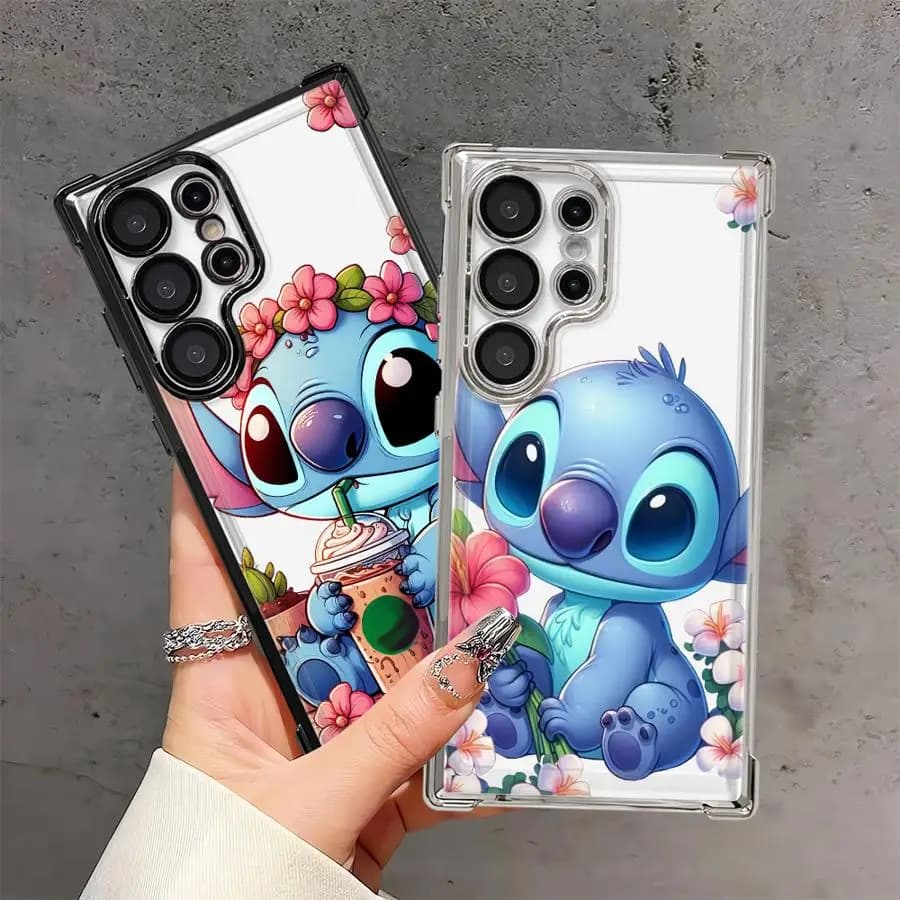 Cover per Telefono Disney Stitch Cartoon Carina per Samsung Galaxy S26 S21 Plus S20 FE S23 S25 Edge S24 S22 Ultra