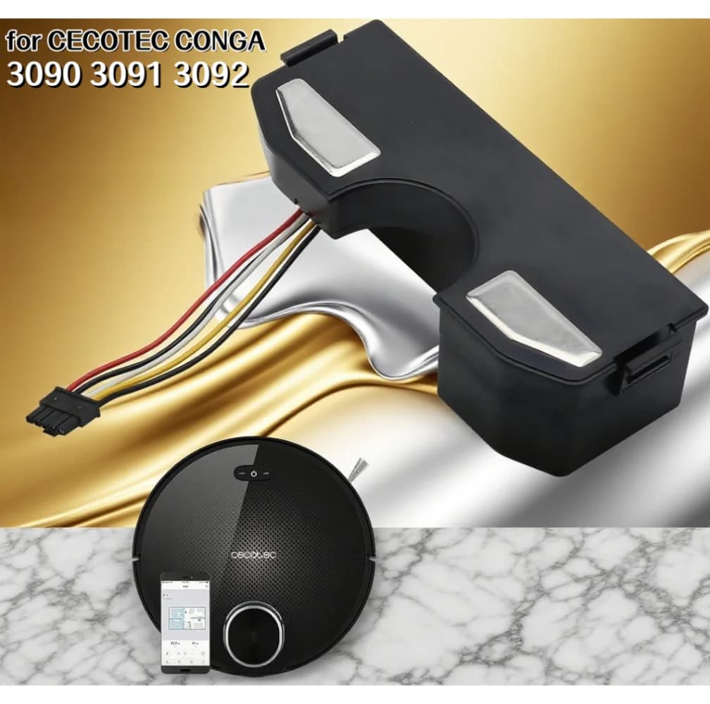 For CECOTEC Conga 3090 3091 3092 1690 1890 2090 Robot Vacuum Cleaner Battery Replacement Accessories 14.4 Volt 6800 mAh.