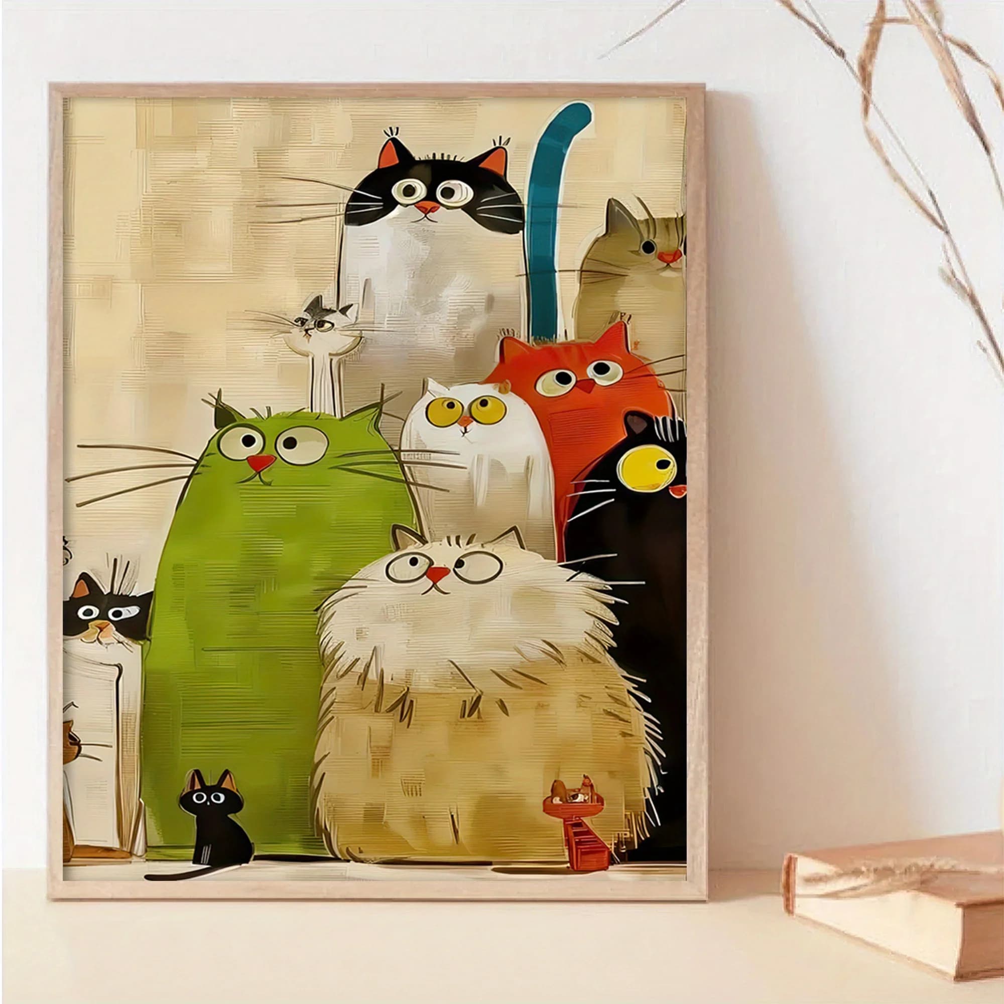 500/1000/1200/2000PCS Puzzle Interesting Cats Design Jigsaw Modern Home Wall Decor Family Fun Holiday and Birthday Gifts