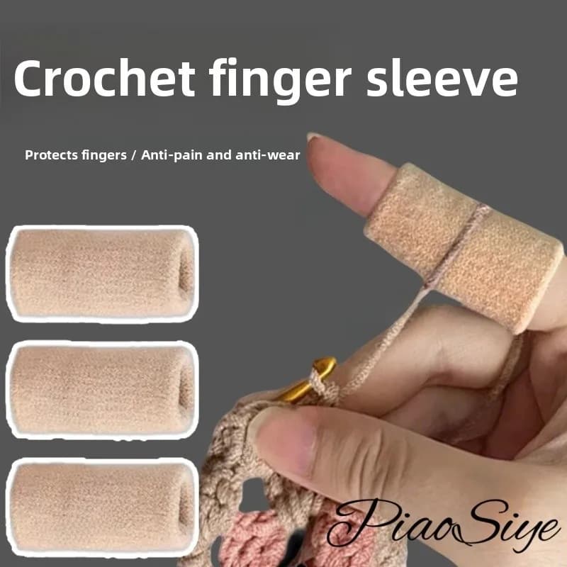 Guanti Protettivi per Uncinetto, Guanti da Lavoro con Punta Antiscivolo, Comodi Accessori per la Protezione delle Mani