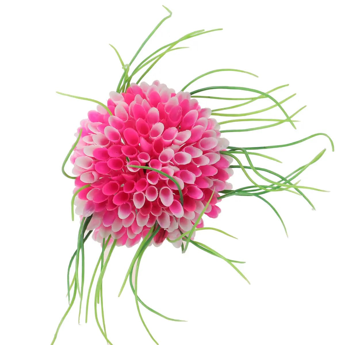 Friendly Artificial Aquarium Plant on Base Realistic Plastic Fish Tank Decoration Safe for Fresh and Salt Water
