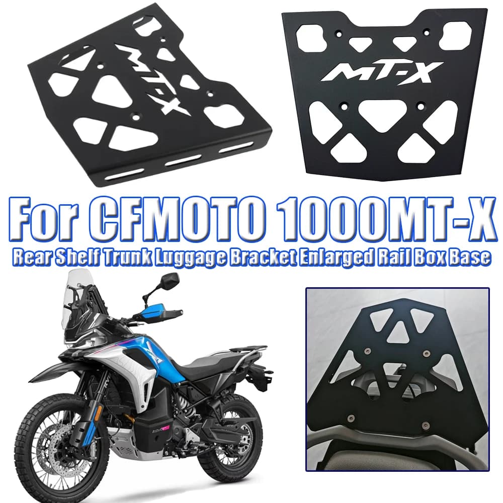 Per CFMOTO 1000MTX 1000 MTX MT-X IBEX 1000X 1000MT X: Accessori Base per Portapacchi Posteriore e Supporto Valigia con Barra Allargata