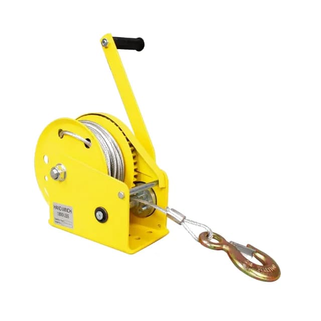 1 Ton Self-Manual Tripod Winch 1200lbs Capacity Hand Cranked Winch For Cranes Steel Wire Rope
