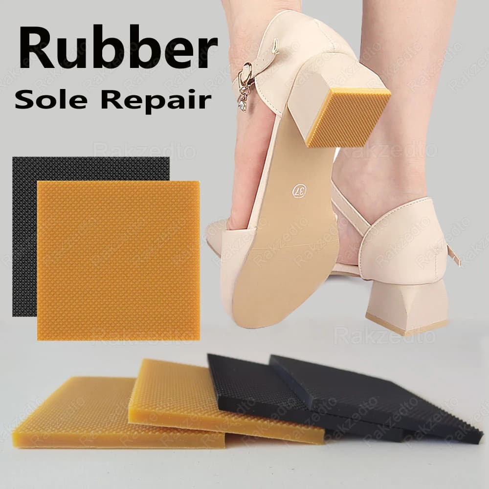 Rubber Sole Replacement for Shoes Repair Patch High Heels Sandals Making Materials Shoes Non-Slip Out Sole Protector Heel Pads