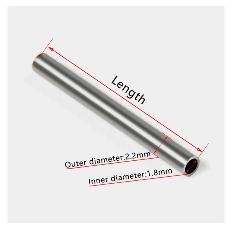 30/100 PCS Dia 2.2mm Watch Steel Tube Fit Panerai Watch Strap Belt Raw Ear Tube 20mm 22mm 24mm Through Tube Empty Tube