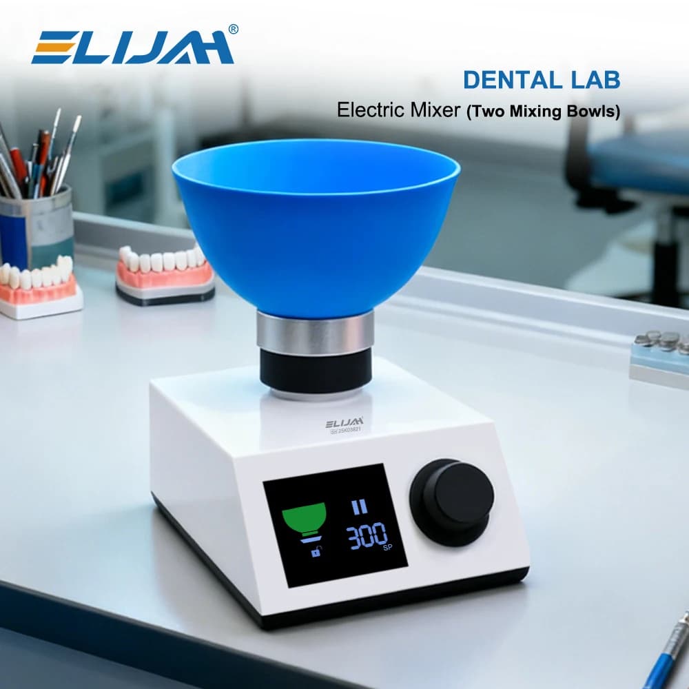 ELIJAH Dental Impression Material Grinding Mixer Alginate Material Blender Alginate Automatic Mixer Dentist Lab Equipment
