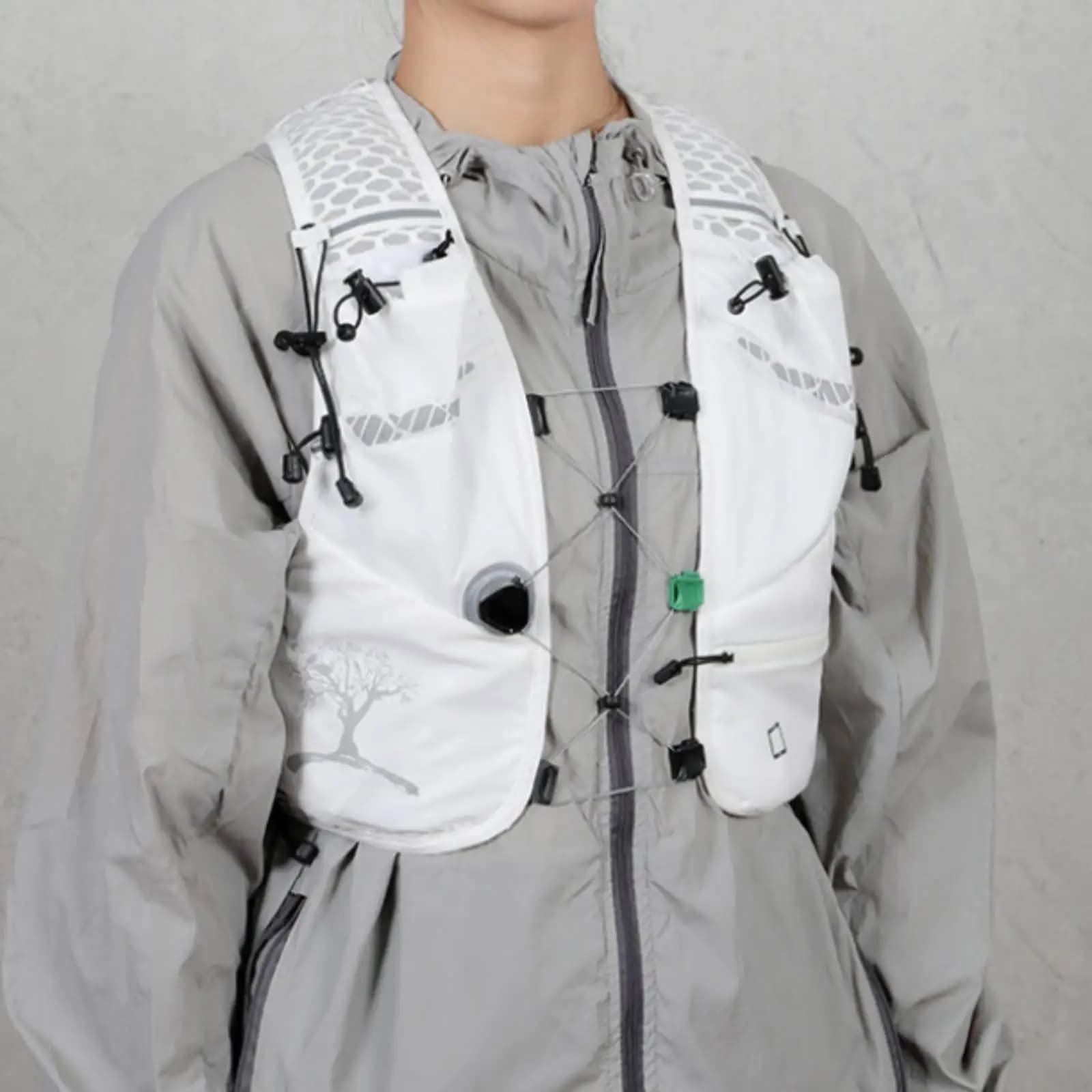 Waterproof Hydration Pack Outdoor Vest with Pocket for Running Hiking and Cycling Activities
