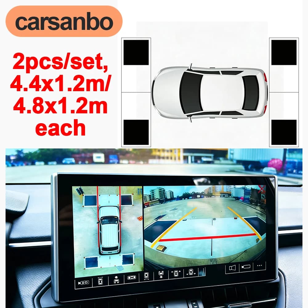 4.4x1.2M/4.8x1.2M Calibration Panel for Surround View 2D Cameras for 360 Grade Picture System